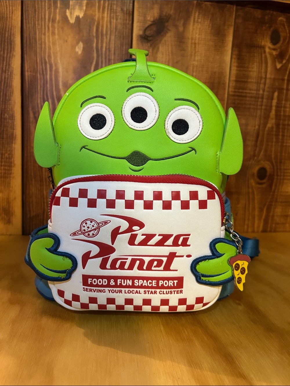 Pizza Planet Green Alien loungefly backpack